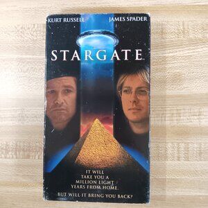Stargate 1994 VHS JAMES SPADER  KURT RUSSELL Scifi Roland Emmerich Egypt VTG 90s